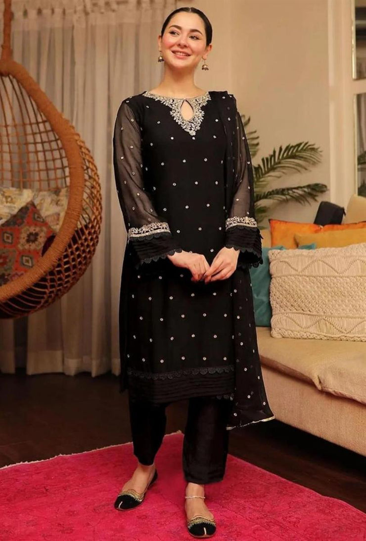 Hania Shafoon Embroidered 3 Piece Stitched