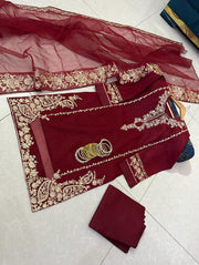 Fancy HANDMADE Embroidery 3Pc