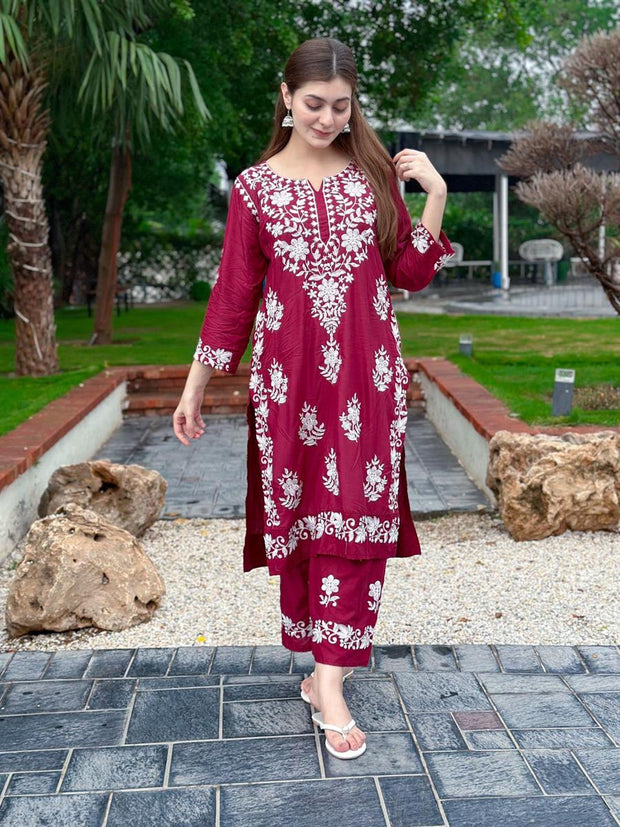 Indian Embroidery 2 Piece Stitched